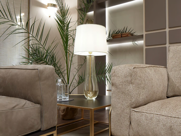 COLETTE e HUGO - Handmade crystal table lamp by Paolo Castelli - view 3